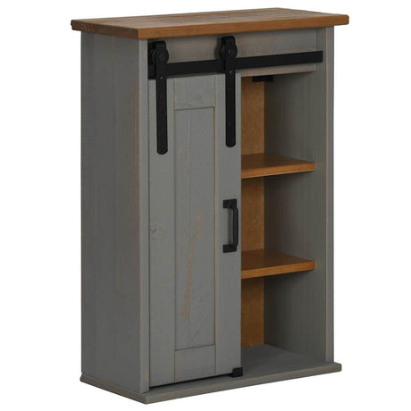 Hanging Cabinet Halden With Sliding Door 49X22.5X70 Cm Pine