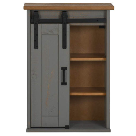 Hanging Cabinet Halden With Sliding Door 49X22.5X70 Cm Pine