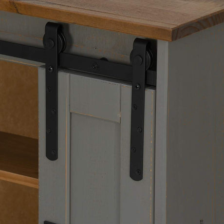 Hanging Cabinet Halden With Sliding Door 49X22.5X70 Cm Pine