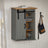 Hanging Cabinet Halden With Sliding Door 49X22.5X70 Cm Pine