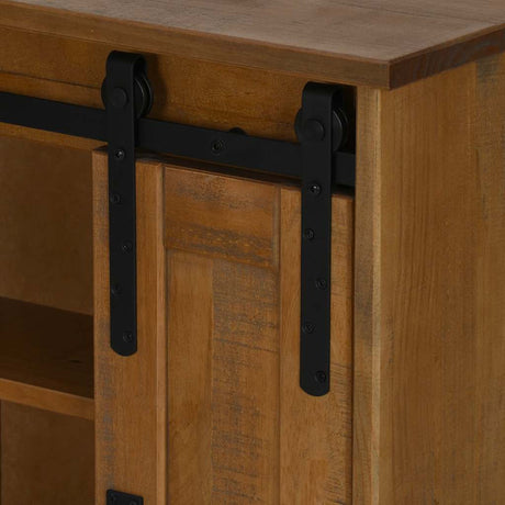 Hanging Cabinet Halden 2 Sliding Doors 75X22.5X70 Cm Pine