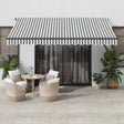 Automatic Retractable Awning With Leds Anthracite&White