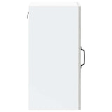 Kitchen Wall Cabinet with Glass Door Lucca Grey Sonoma