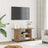 Tv Cabinet With Castors 80X40X45 Cm Engineered Wood