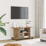 Tv Cabinet With Castors 80X40X45 Cm Engineered Wood