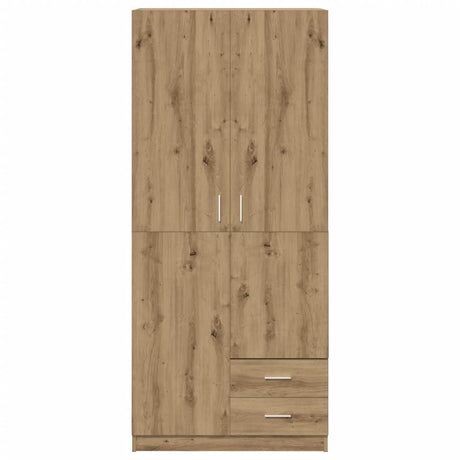 Wardrobe Artisian Oak 80X52X180 Cm Engineered Wood
