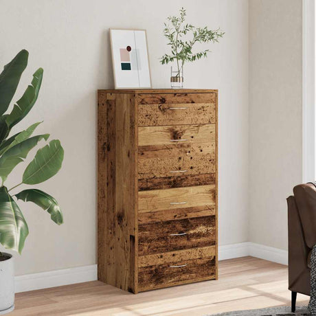 Sideboard With 6 Drawers 50X34X96 Cm Engineered Wood