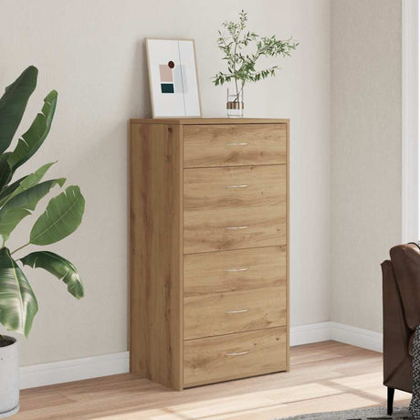 Sideboard With 6 Drawers 50X34X96 Cm Engineered Wood