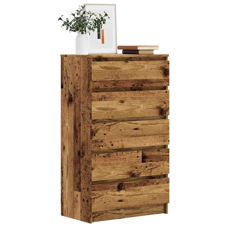 Drawer Cabinet 60X36X103 Cm Engineered Wood