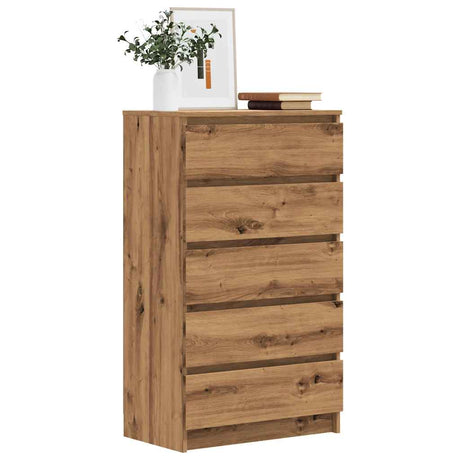 Drawer Cabinet 60X36X103 Cm Engineered Wood