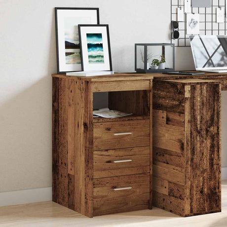 Drawer Cabinet 40X50X76 Cm Engineered Wood