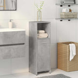 Bathroom Cabinet Concrete Grey 30X30X95 Cm Engineered Wood