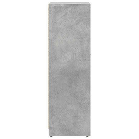Bathroom Cabinet Concrete Grey 30X30X95 Cm Engineered Wood