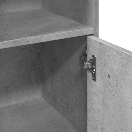 Bathroom Cabinet Concrete Grey 30X30X95 Cm Engineered Wood