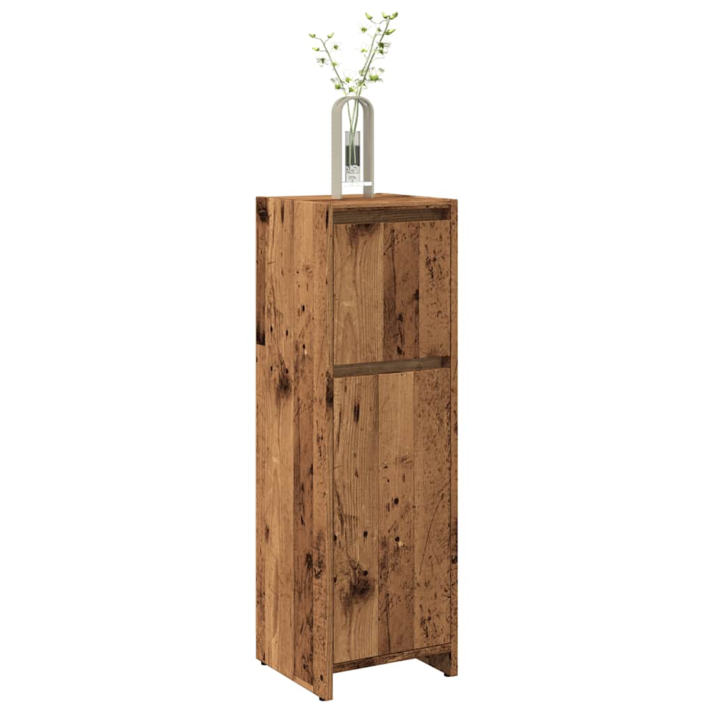 Bathroom Cabinet Old Wood 30x30x95 cm Engineered Wood