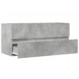 Sink Cabinet Concrete Grey 100X38.5X45 Cm Engineered Wood