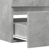 Sink Cabinet Concrete Grey 100X38.5X45 Cm Engineered Wood