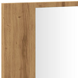 LED Mirror Cabinet Artisan Oak 90x12x45 cm Engineered Wood
