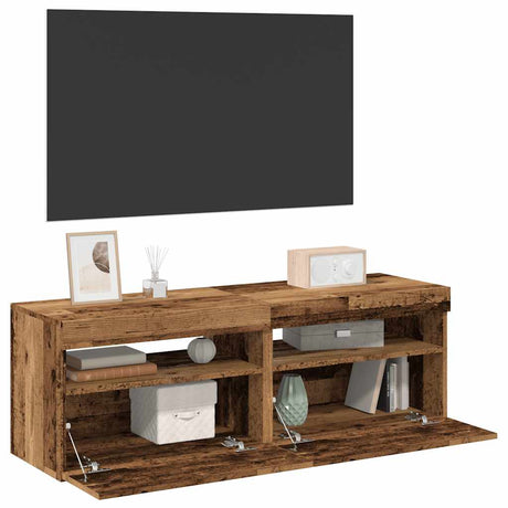 Tv Cabinet With Led Lights 60X35X40 Cm