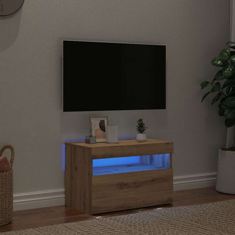 Tv Cabinet With Led Lights 60X35X40 Cm