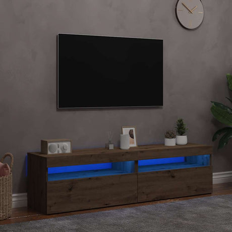 Tv Cabinet With Led Lights 60X35X40 Cm