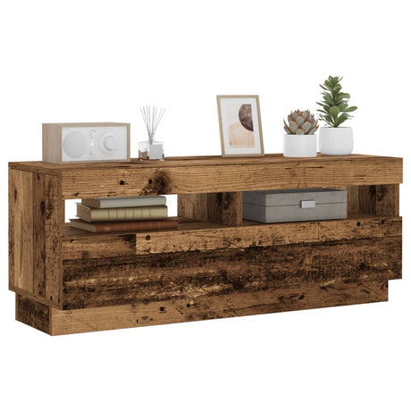 Tv Cabinet With Led Lights 80X35X40 Cm