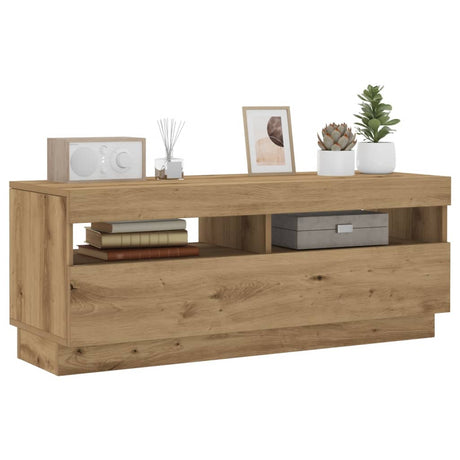 Tv Cabinet With Led Lights 80X35X40 Cm