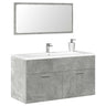 2 Piece Bathroom Furniture Set Engineered Wood