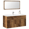 2 Piece Bathroom Furniture Set Engineered Wood