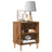 Bed Cabinet With Solid Wood Legs 40X30X50 Cm