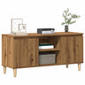 Tv Cabinet & Solid Wood Legs 103.5X35X50 Cm