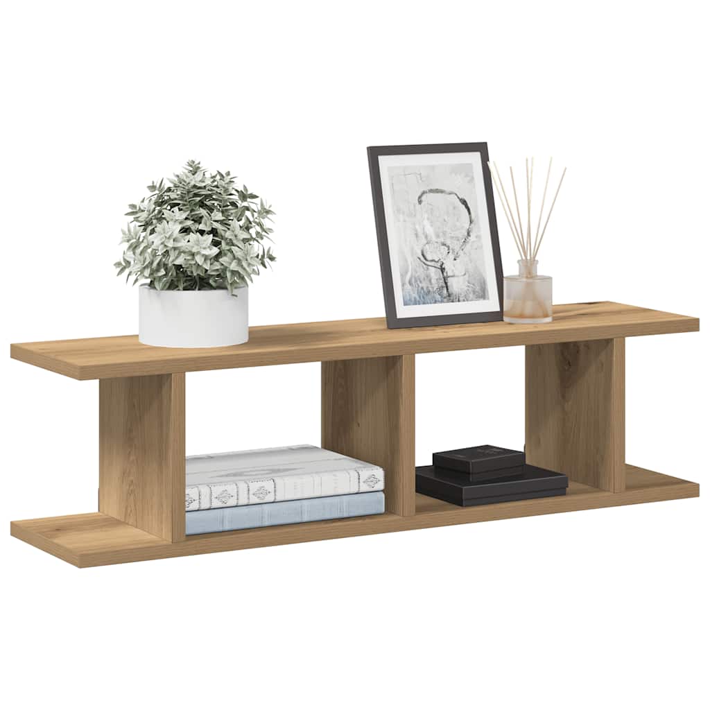 Wall Shelf 2 Pcs Engineered Wood