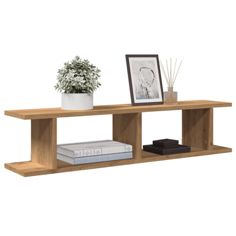 Wall Shelf 2 Pcs Engineered Wood