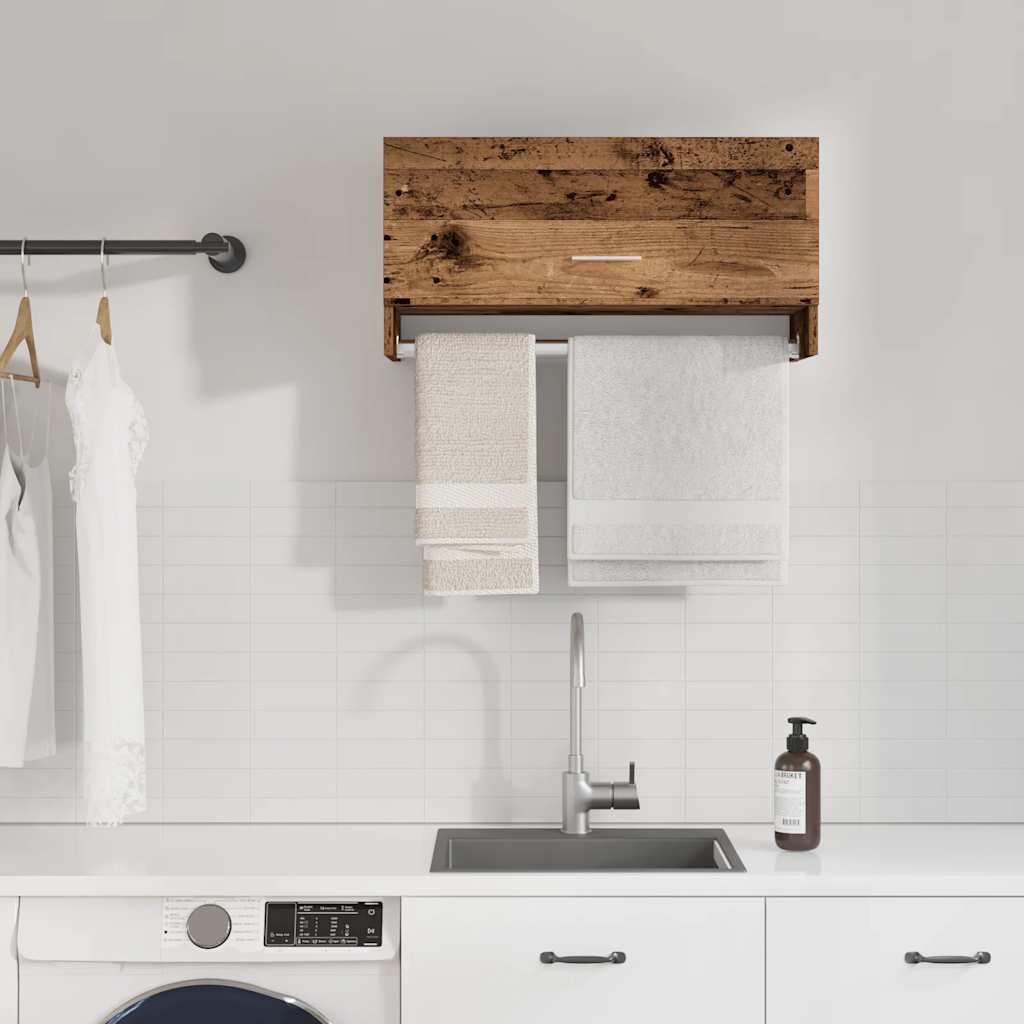 Wardrobe Old Wood 70x32.5x35 cm Engineered Wood