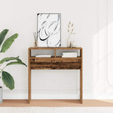 Console Table Old Wood 78x30x80 cm Engineered Wood