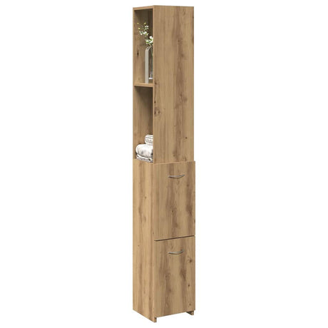 Bathroom Cabinet 25X26.5X170 Cm Engineered Wood