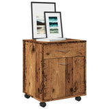 Rolling Cabinet 45X38X54 Cm Engineered Wood