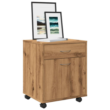 Rolling Cabinet 45X38X54 Cm Engineered Wood