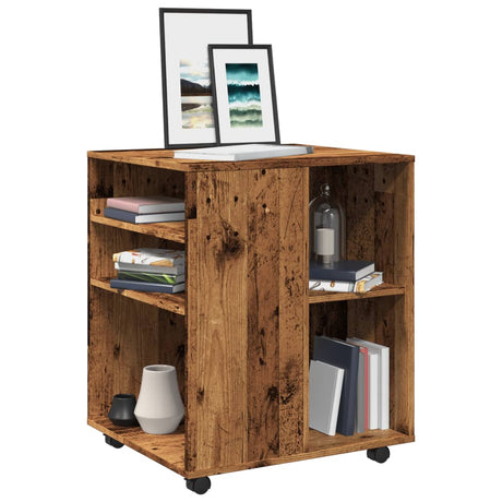 Rolling Cabinet 60X53X72 Cm Engineered Wood