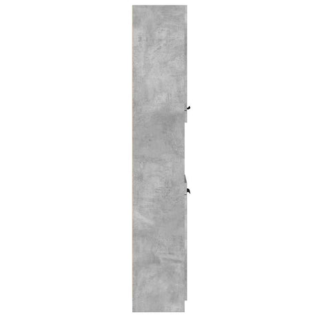 Bathroom Cabinet Concrete Grey 32X34X188.5 Cm Engineered Wood