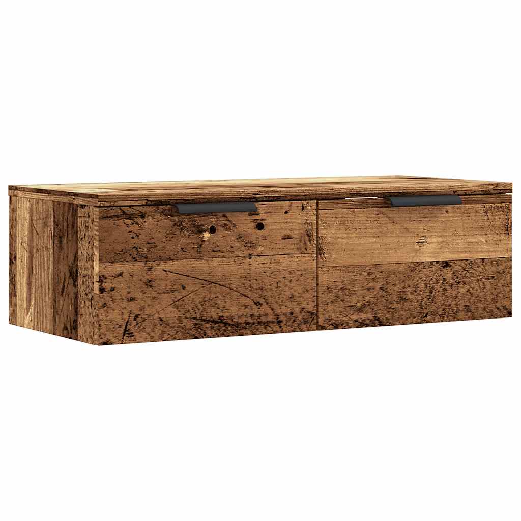 Wall Cabinet Old Wood 68X30X20 Cm Engineered Wood
