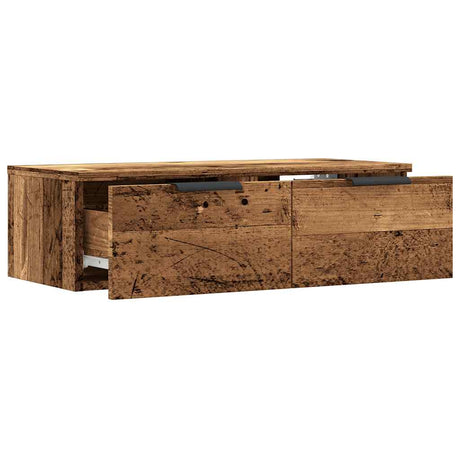 Wall Cabinet Old Wood 68X30X20 Cm Engineered Wood
