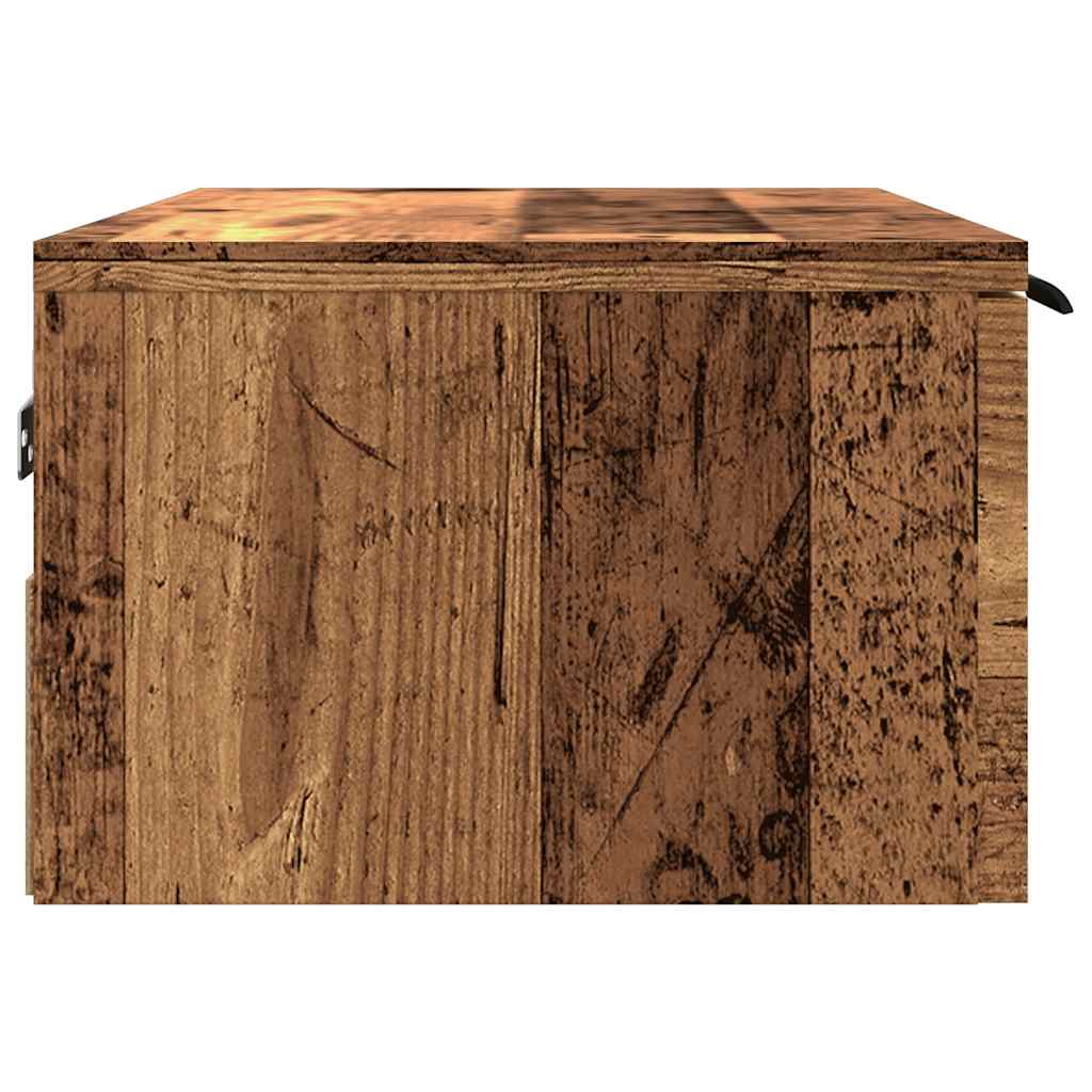 Wall Cabinet Old Wood 68X30X20 Cm Engineered Wood