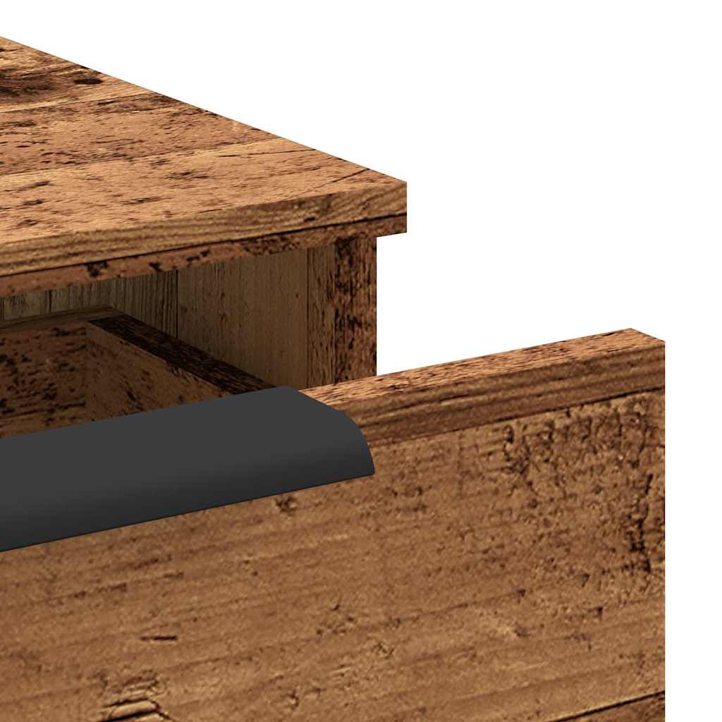 Wall Cabinet Old Wood 68X30X20 Cm Engineered Wood
