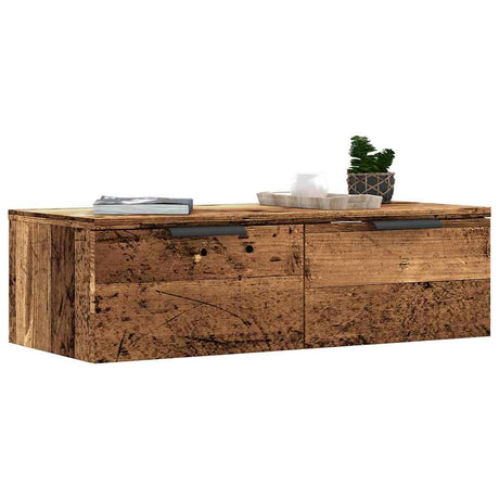 Wall Cabinet Old Wood 68X30X20 Cm Engineered Wood