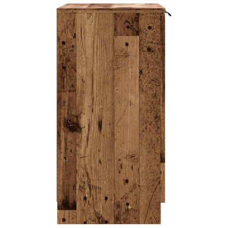 Shoe Cabinet Old Wood 59X35X70 Cm Engineered Wood