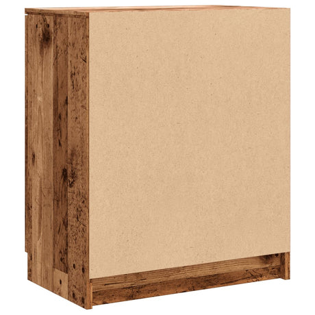 Shoe Cabinet Old Wood 59X35X70 Cm Engineered Wood