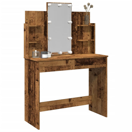 Dressing Table With Led Lights 96X40X142 Cm