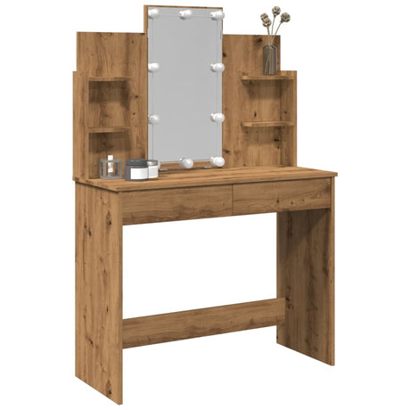 Dressing Table With Led Lights 96X40X142 Cm