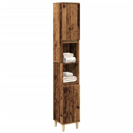 Bathroom Cabinet 30X30X190 Cm Engineered Wood